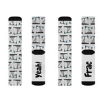 Frac Yeah! Pumpjack Oilfield Socks (White)