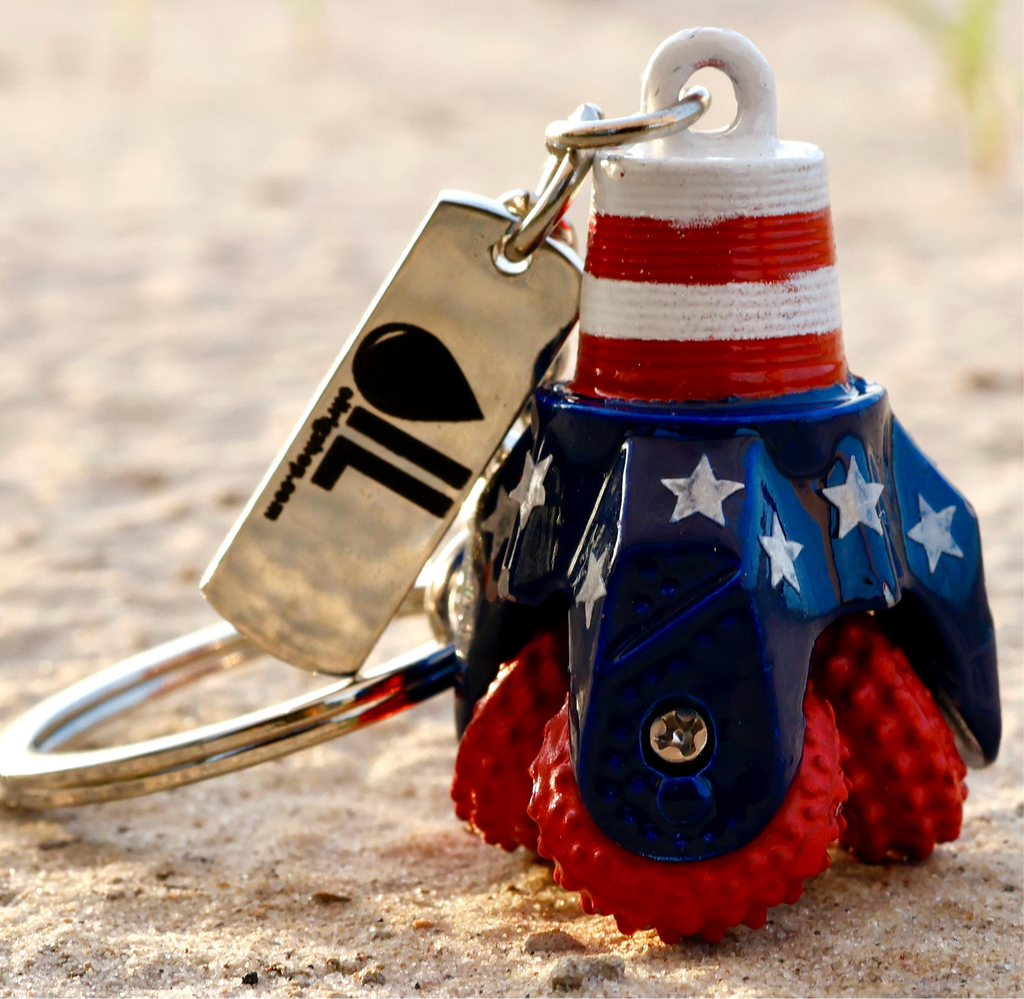 American Oil Tricone Drill Bit Keychain