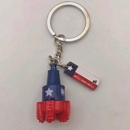 Texas Oil PDC Drill Bit Keychain