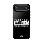 Parental Warning Oilfield Content Tough Phone Case (Black)