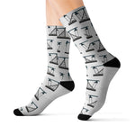 Frac Yeah! Pumpjack Oilfield Socks (White)