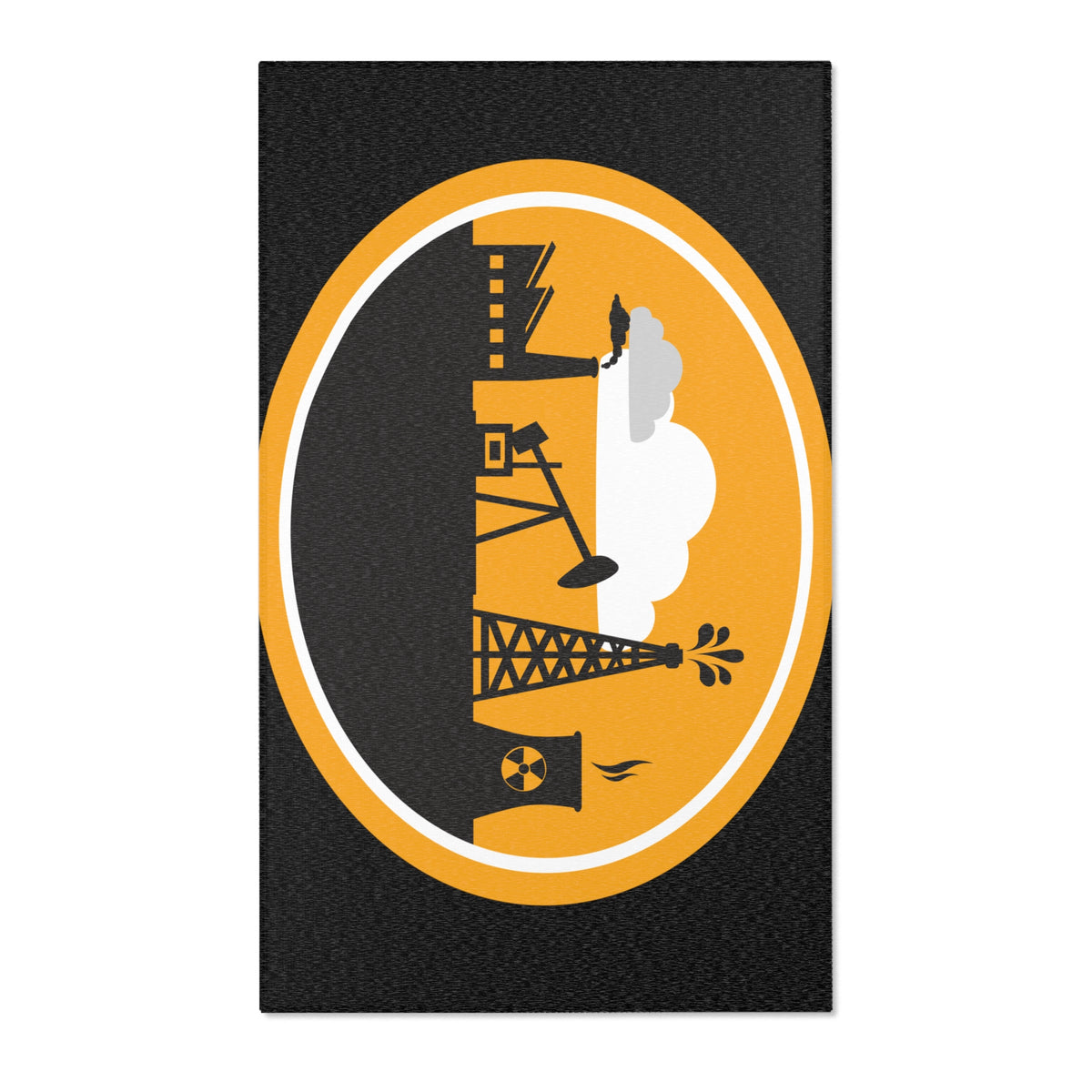 Oilers Rug Oilfield Rug (Black) – Oil Rig Shop