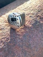Handcrafted Oilfield Stainless Steel and Bronze Welding Hood
