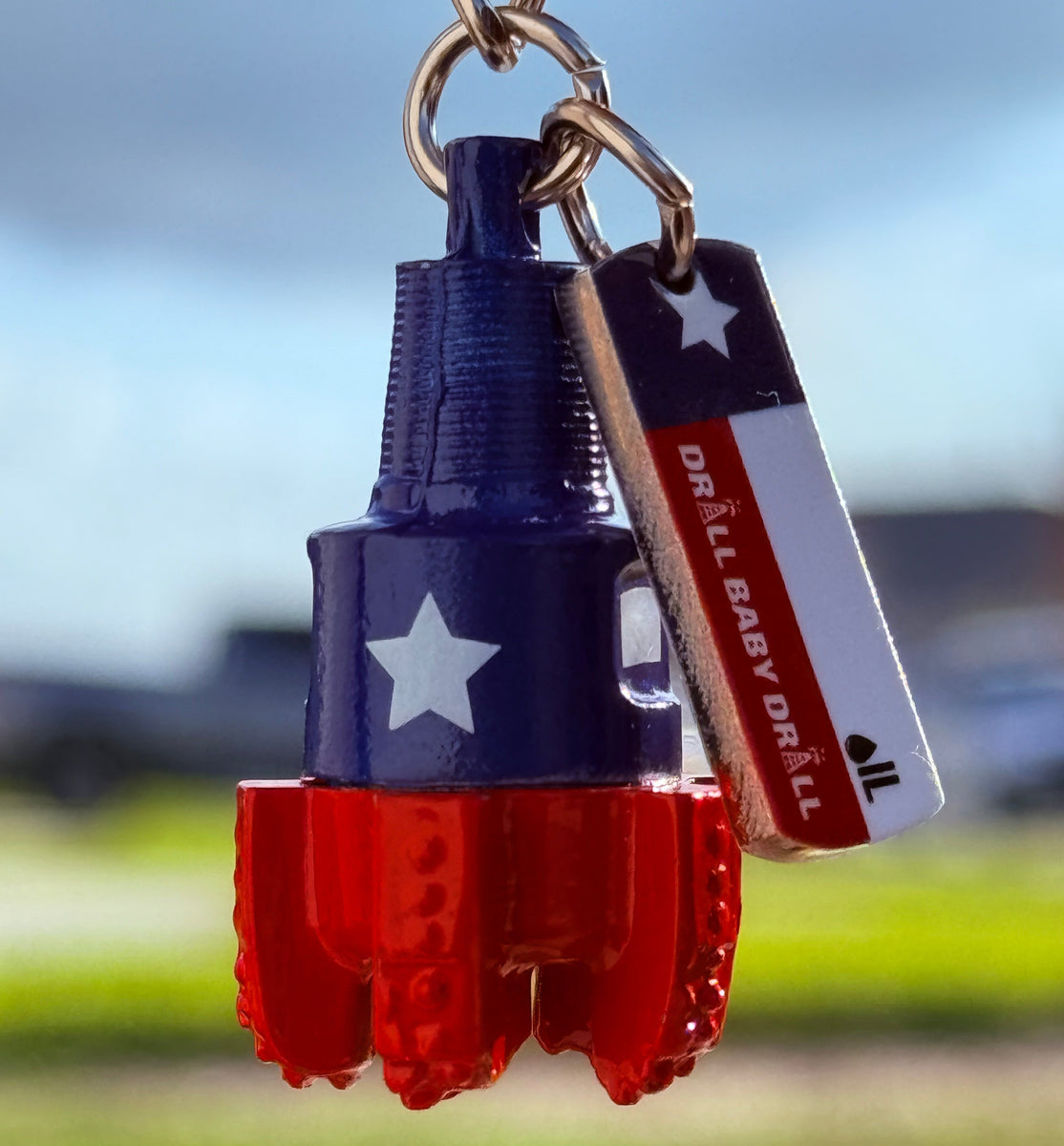 Land Oil Rig Key Chain Texas Oil PDC Drill Bit Keychain – Oil Rig Shop