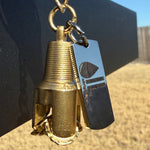 Oilfield Drill Bit Keychain 1.30 in (33mm) or 2.16 in (55mm)