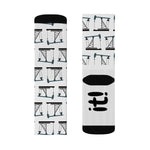 Drill It Pumpjack Oilfield Socks (White)