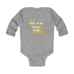 Made in an Oilfield Boom Infant Long Sleeve Bodysuit (Dark Colors)