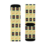 Pumpjack and Oil Drum Socks (Yellow)