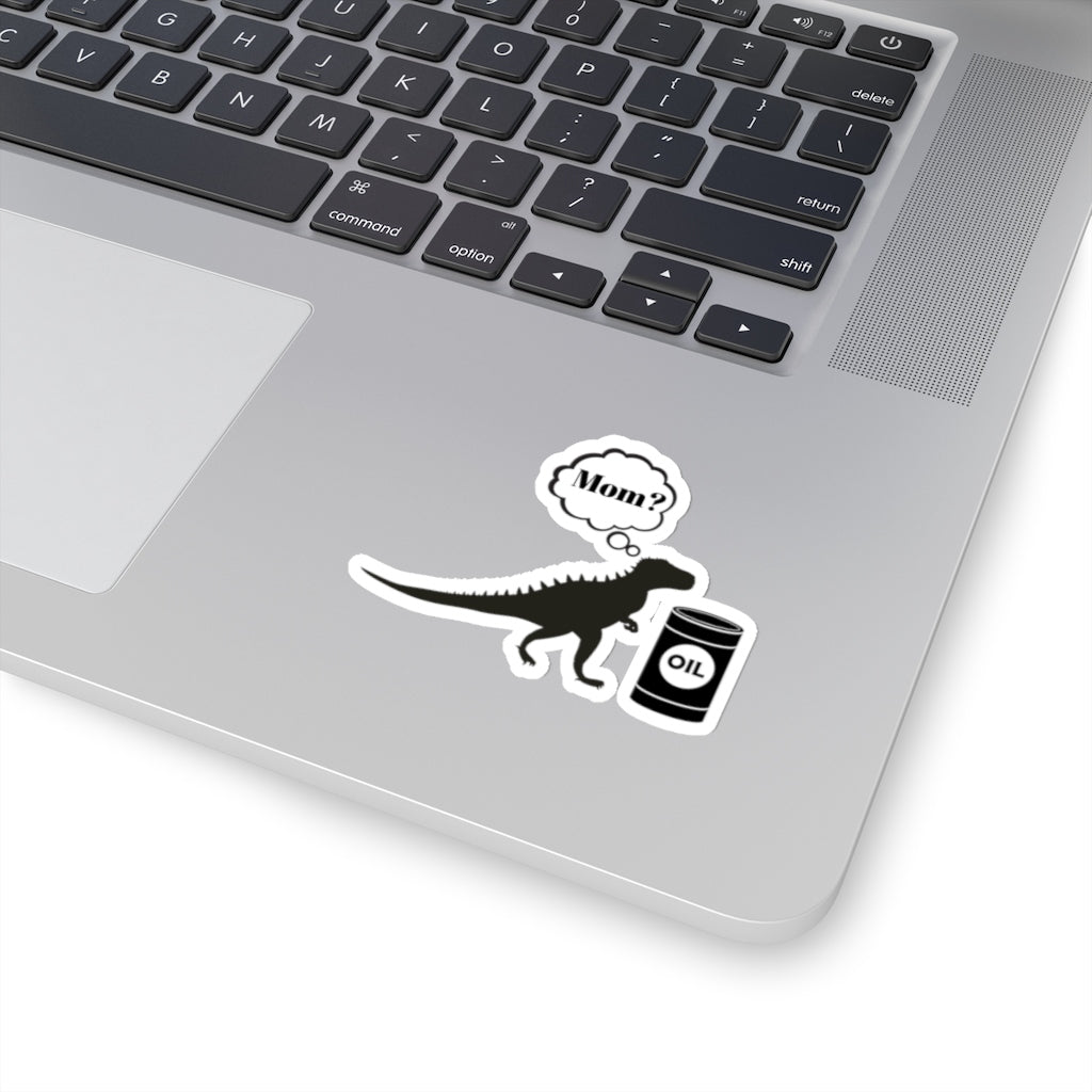 Fun Dinosaur Oil Drum Sticker