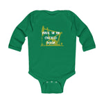 Made in an Oilfield Boom Infant Long Sleeve Bodysuit (Dark Colors)