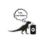 Fun Dinosaur Oil Drum Sticker (I am your father)