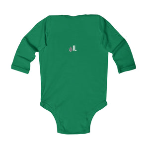 Made in an Oilfield Boom Infant Long Sleeve Bodysuit (Dark Colors)