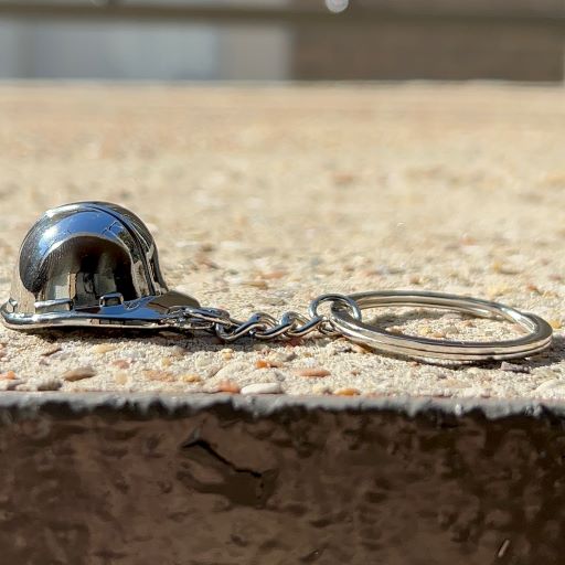 Land Oil Rig Key Chain Hard Hat Keychain Silver Oilfield – Oil Rig Shop