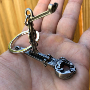 Oilfield Rig Tongs Keychain