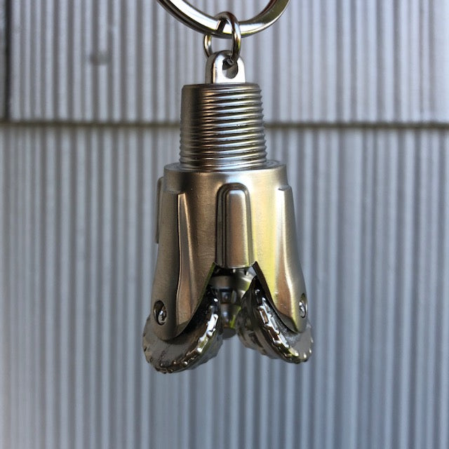 Land Oil Rig Key Chain Oilfield Drill Bit Keychain Metal (Silver) – Oil Rig Shop