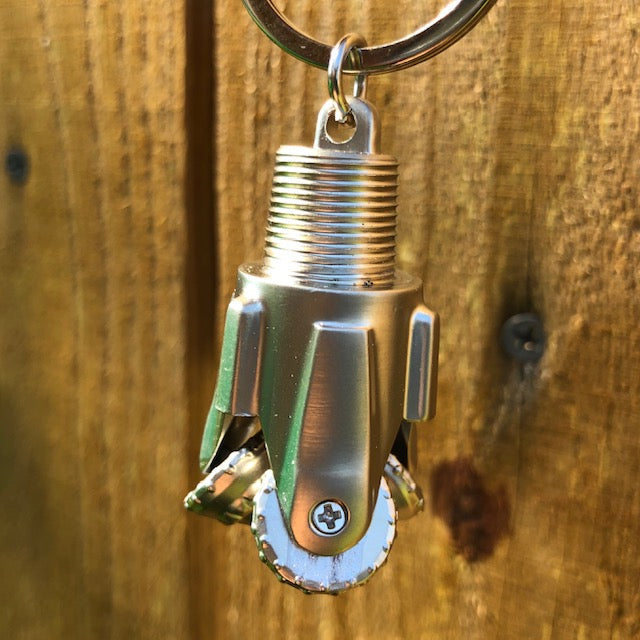 Land Oil Rig Key Chain Oilfield Drill Bit Keychain Metal (Silver) – Oil Rig Shop