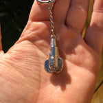 Drill Bit Keychain Silver Color
