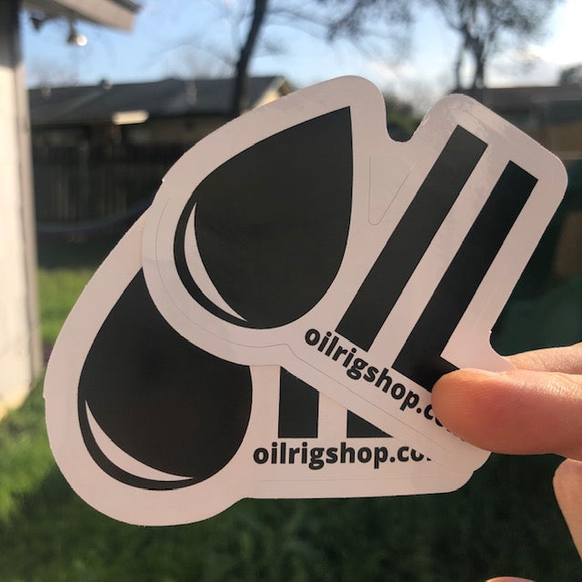 FREE Oil (Oil Rig Shop Logo) Sticker (USA Only)