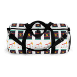 Pumpjack and Oil Drum Oilfield Duffel Bag (White)