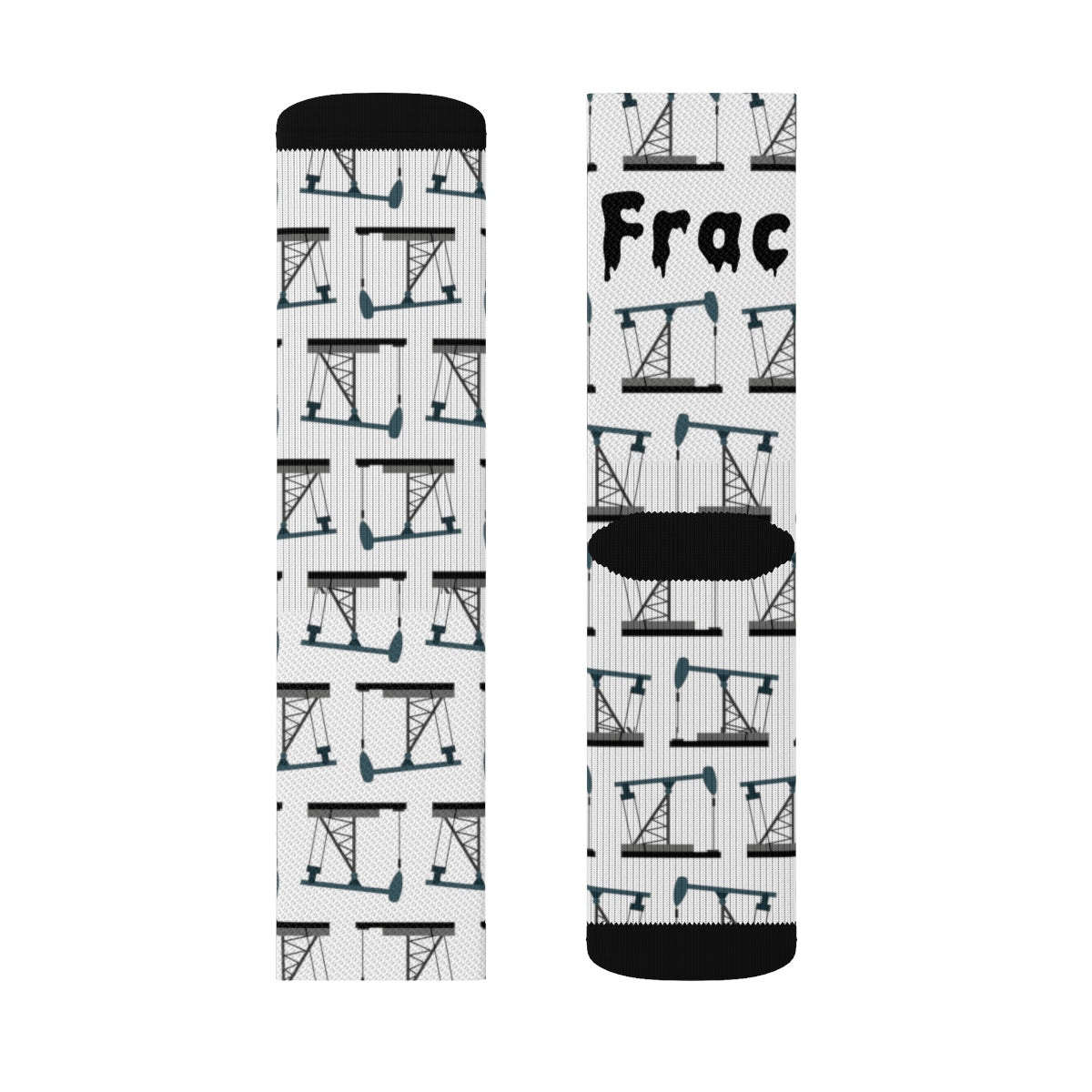 Frac Yeah! Oilfield Socks (White)