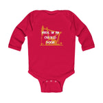 Made in an Oilfield Boom Infant Long Sleeve Bodysuit (Dark Colors)