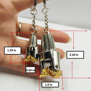 Oilfield Drill Bit Keychain 1.30 in (33mm) or 2.16 in (55mm) - Oil Rig Shop - The Best Oilfield Keychains