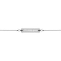 Oilfield Engraved Silver Bar Chain Bracelet (Write Your Own Message)